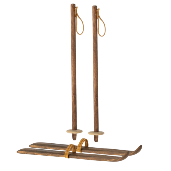 Maileg Ski og Skistave - Mor & Far mus