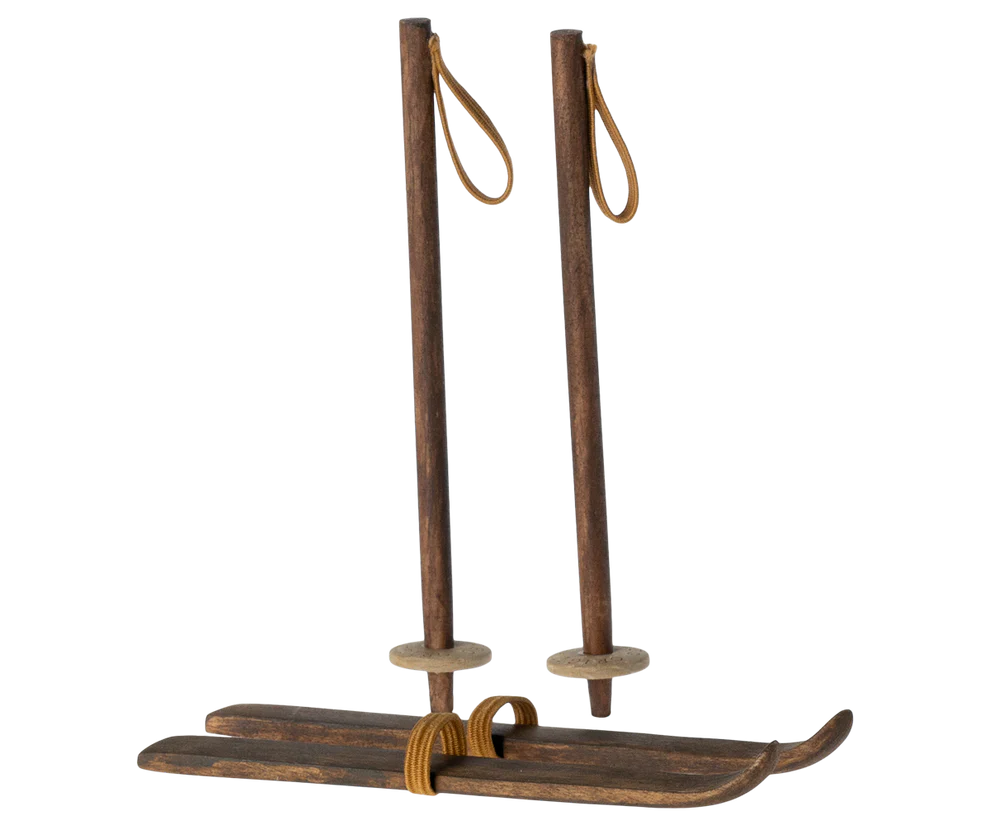 Maileg Ski og Skistave - Storebror & Storesøster