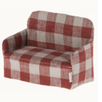 Maileg Sofa til Mus - Rød Ternet