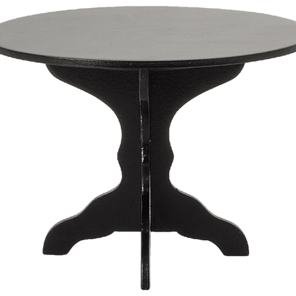 Maileg Sort Rundt Bord, Miniature Maileg Sort Rundt Bord, Miniature