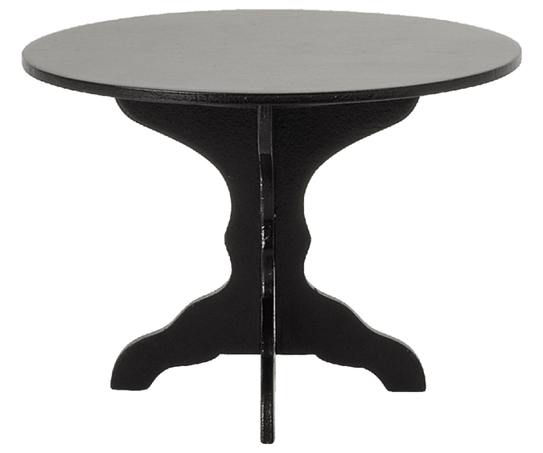 Maileg Sort Rundt Bord, Miniature