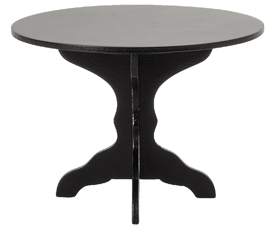 Maileg Sort Rundt Bord, Miniature