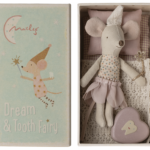 Maileg Tand Fe lillesøster i Tændstikæske - Rosa