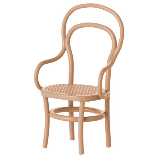 Maileg Vintagestol mus - Mørk pudder