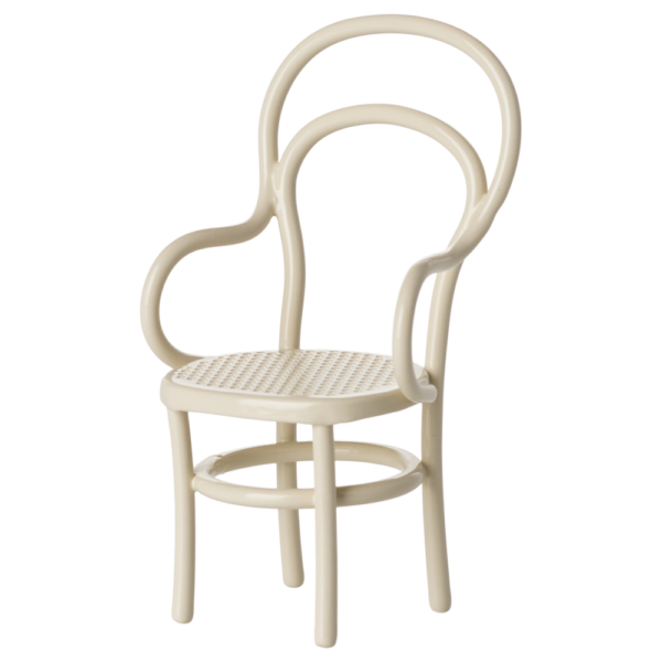 Maileg Vintagestol mus - Råhvid