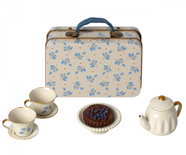 Maileg eftermiddags hygge / Tesæt - Blå Madelaine