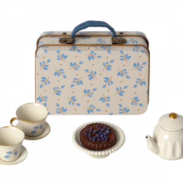 Maileg eftermiddags hygge / Tesæt - Blå Madelaine