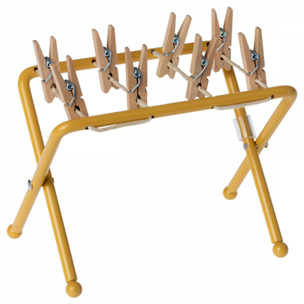 Maileg tørrestativ med tøjklemmer