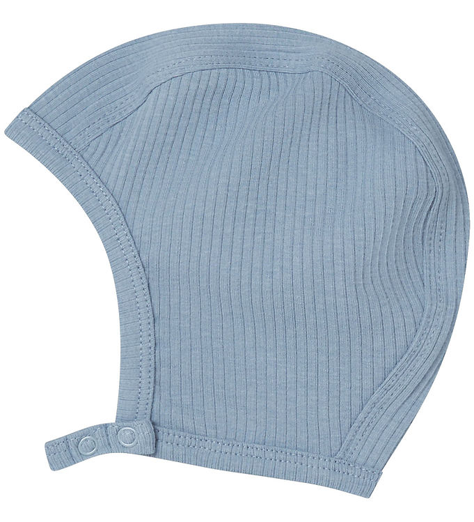 MarMar Babyhjelm - Rib - Bomuld/Modal - Hoody - Blue Iris