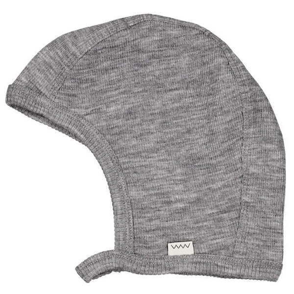 MarMar Babyhjelm - Uld - Hoody - Grey Melange
