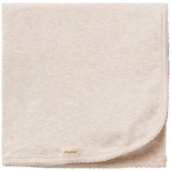 MarMar Babytæppe - 80x80 cm - Alida - Noos - Lysebeigemeleret MarMar Babytæppe - 80x80 cm - Alida - Noos - Lysebeigemeleret