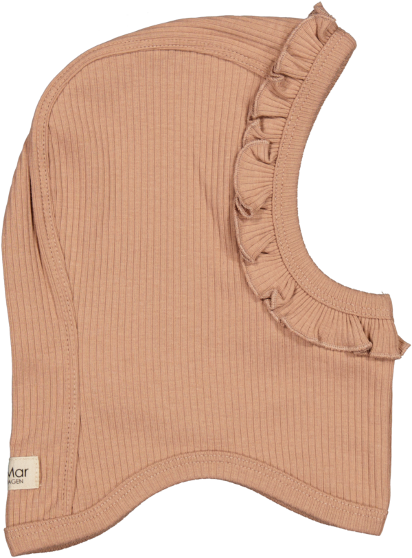 MarMar Balaclava Frill Elefanthue - Rose Brown - 62 cm / 4 mdr.
