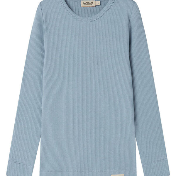 MarMar Bluse - Rib - Bomuld/Modal - Blue Iris