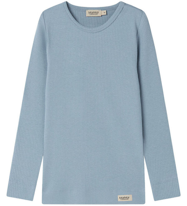 MarMar Bluse - Rib - Bomuld/Modal - Blue Iris