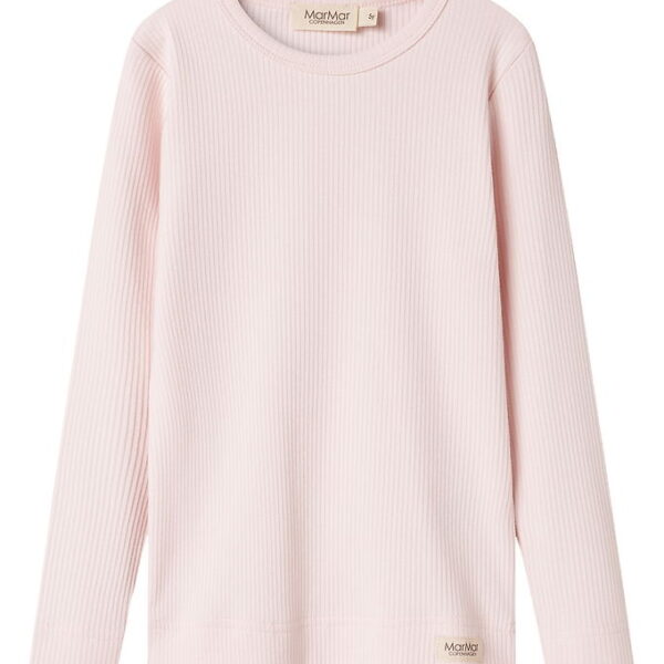 MarMar Bluse - Rib - Plain - Noos - Rosa