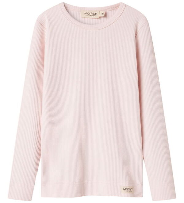 MarMar Bluse - Rib - Plain - Noos - Rosa