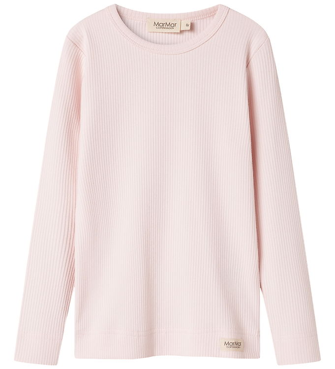 MarMar Bluse - Rib - Plain - Noos - Rosa