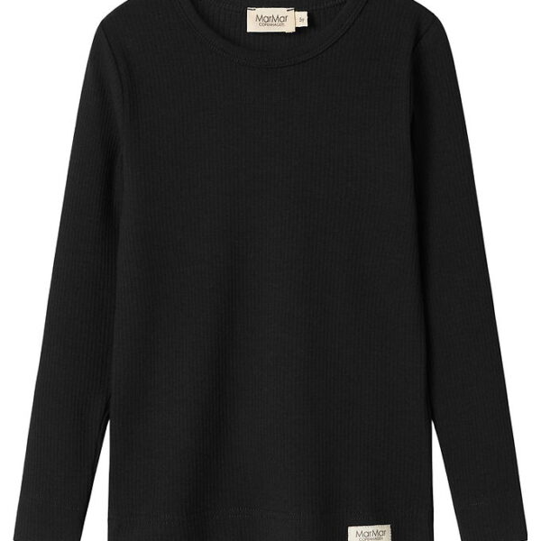 MarMar Bluse - Rib - Plain - Noos - Sort