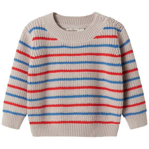MarMar Bluse - Strik - Teno B - Tomato Mix Stripe