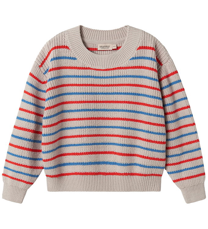 MarMar Bluse - Strik - Teno - Tomato Mix Stripe MarMar Bluse - Strik - Teno - Tomato Mix Stripe