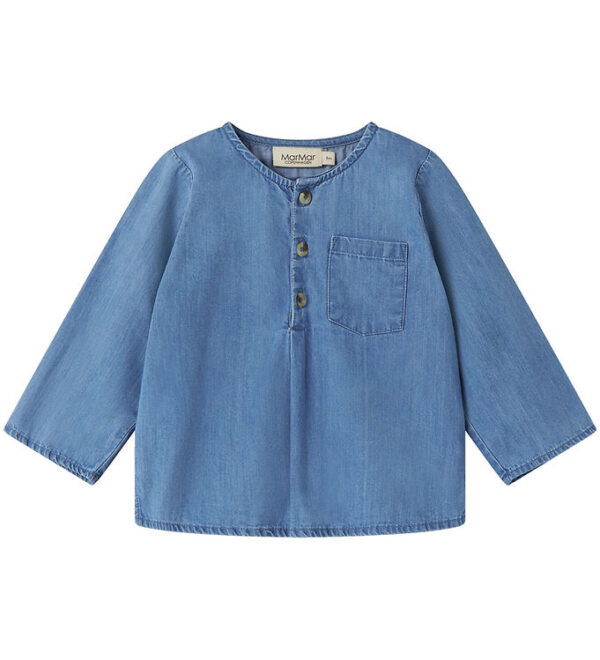 MarMar Bluse - Troy - Blue Denim MarMar Bluse - Troy - Blue Denim