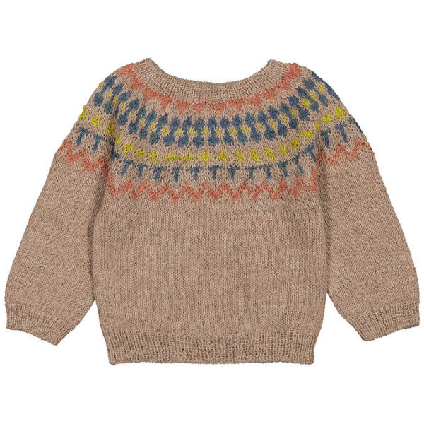 MarMar Bluse - Uld - Tuso - Brun/Multifarvet