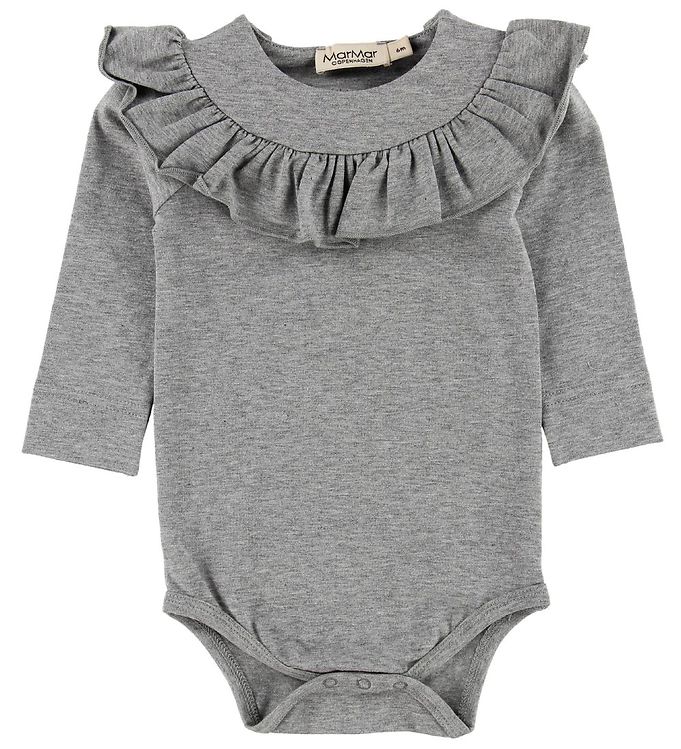 MarMar Body l/æ - Bibbi - Jersey - Gråmeleret MarMar Body l/æ - Bibbi - Jersey - Gråmeleret