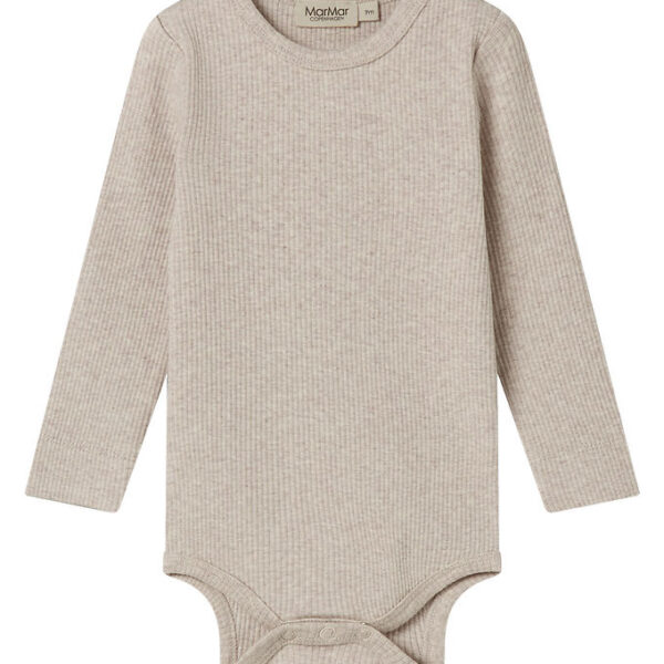 MarMar Body l/æ - Rib - Bomuld/Modal - Light Beige Melange