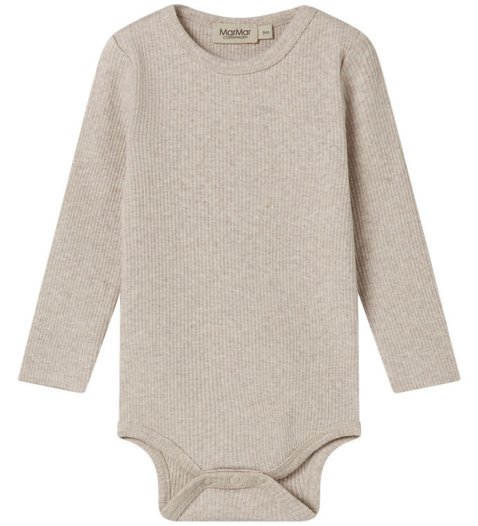 MarMar Body l/æ - Rib - Bomuld/Modal - Light Beige Melange MarMar Body l/æ - Rib - Bomuld/Modal - Light Beige Melange