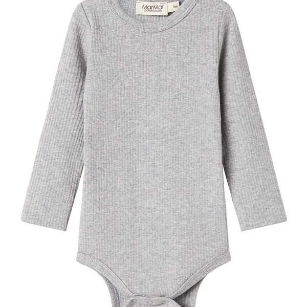 MarMar Body l/æ - Rib - Modal - Noos - Lysegråmeleret