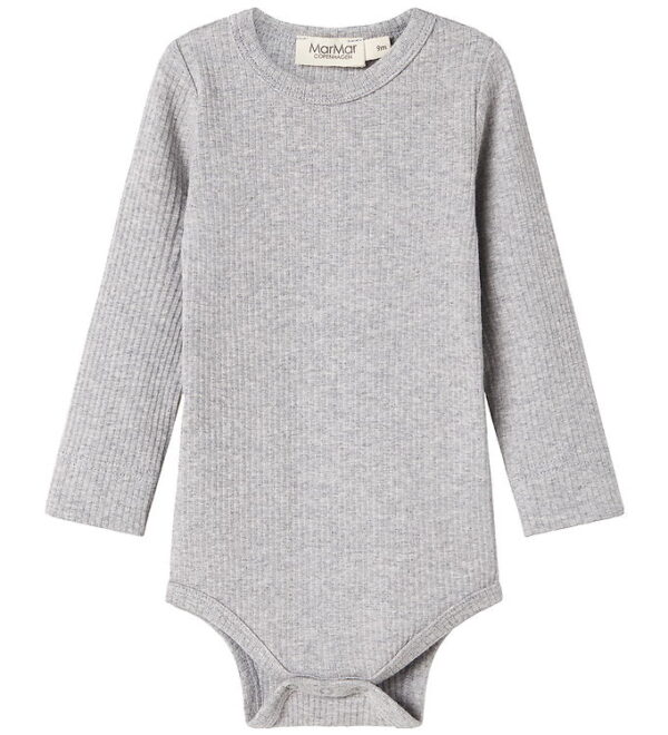 MarMar Body l/æ - Rib - Modal - Noos - Lysegråmeleret