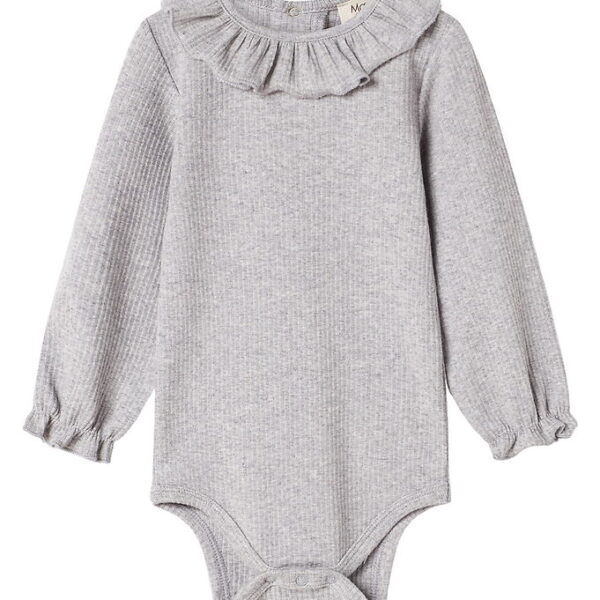 MarMar Body l/æ - Rib/Modal - Brandine - Light Grey Melange