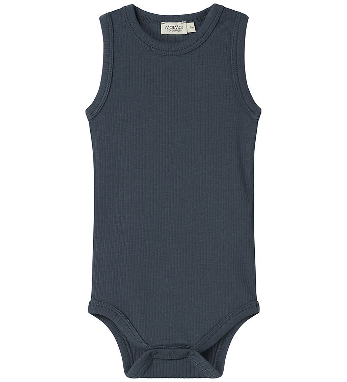 MarMar Body u/æ - Rib - Sleeveless - Noos - Blå