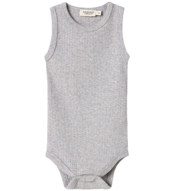 MarMar Body u/æ - Rib - Sleeveless - Noos - Lysegråmeleret