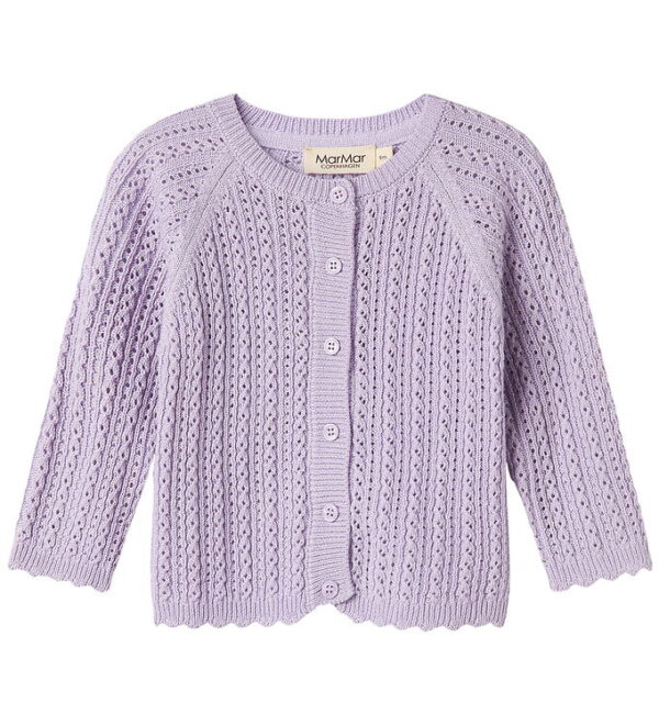 MarMar Cardigan - Totti - Uld/Bomuld - Amethyst