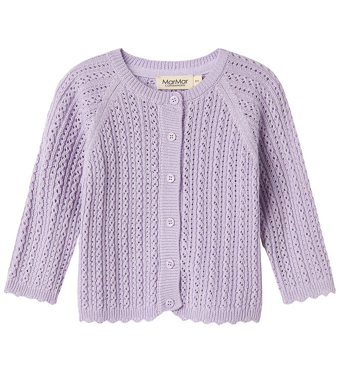 MarMar Cardigan - Totti - Uld/Bomuld - Amethyst