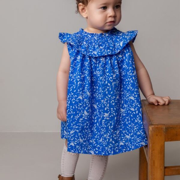 MarMar Druse Kjole - White Birds - 62 cm