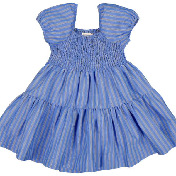MarMar Dyman Smooth Dress - Cornflower Stripe - 92 cm / 2 år