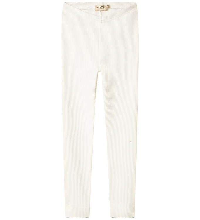MarMar Leggings - Rib - Modal - Gentle white
