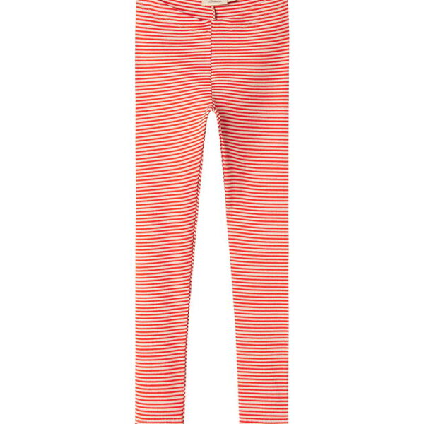 MarMar Leggings - Rib - Modal - Red Stripe