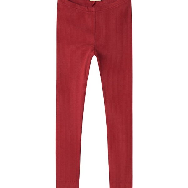 MarMar Leggings - Rib/Modal - Hibiscus Red