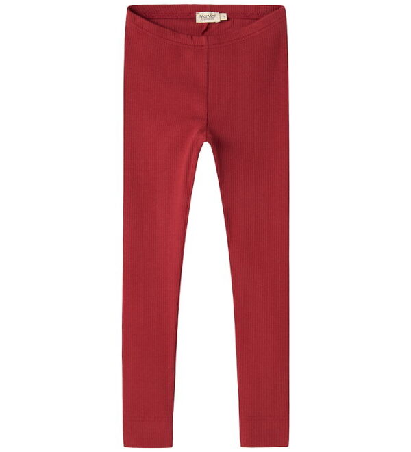 MarMar Leggings - Rib/Modal - Hibiscus Red
