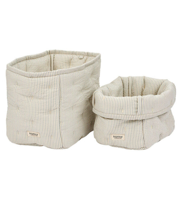 MarMar Opbevaringskurve - 2-pak - 25x17/20x15 cm - Blue Stone St