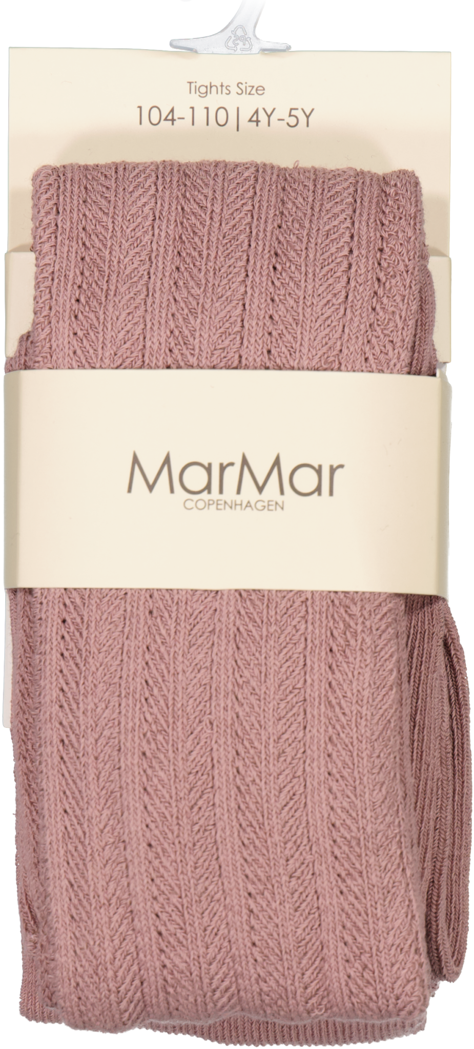 MarMar Pointelle Strømpebukser - Dusty Mauve - 1-1 1/2 år