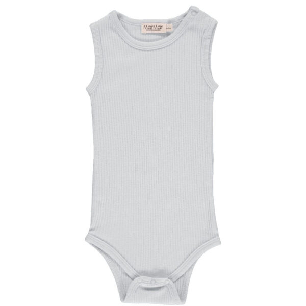 MarMar Rib Body Uden Ærmer Pale Blue - 62 cm / 4 mdr