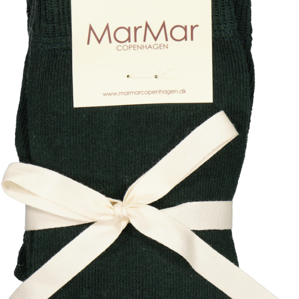 MarMar Rib Strømpebukser - Dark Leaf - 1-1 1/2 år