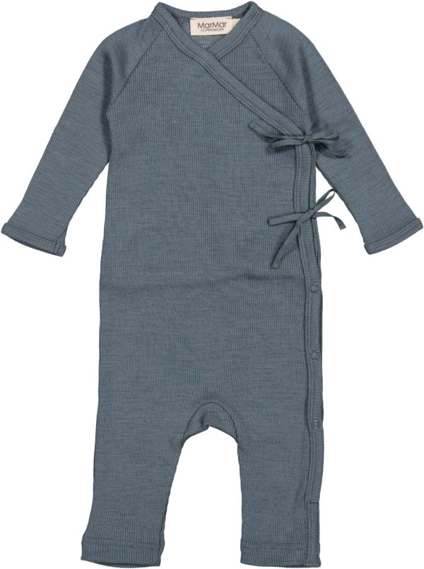 MarMar Rula Rib Uld Heldragt - Stormy Blue - 50 cm / 0 mdr. MarMar Rula Rib Uld Heldragt - Stormy Blue - 50 cm / 0 mdr.