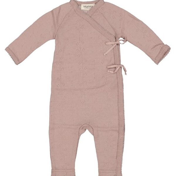 MarMar Slå-om Heldragt - Uld - Pointelle - Rula - Burnt Rosa MarMar Slå-om Heldragt - Uld - Pointelle - Rula - Burnt Rosa