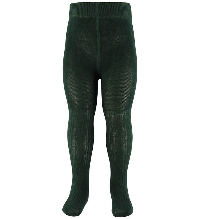 MarMar Strømpebukser - Cable - Dark Leaf