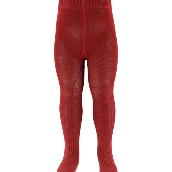MarMar Strømpebukser - Cable - Hibiscus Red MarMar Strømpebukser - Cable - Hibiscus Red